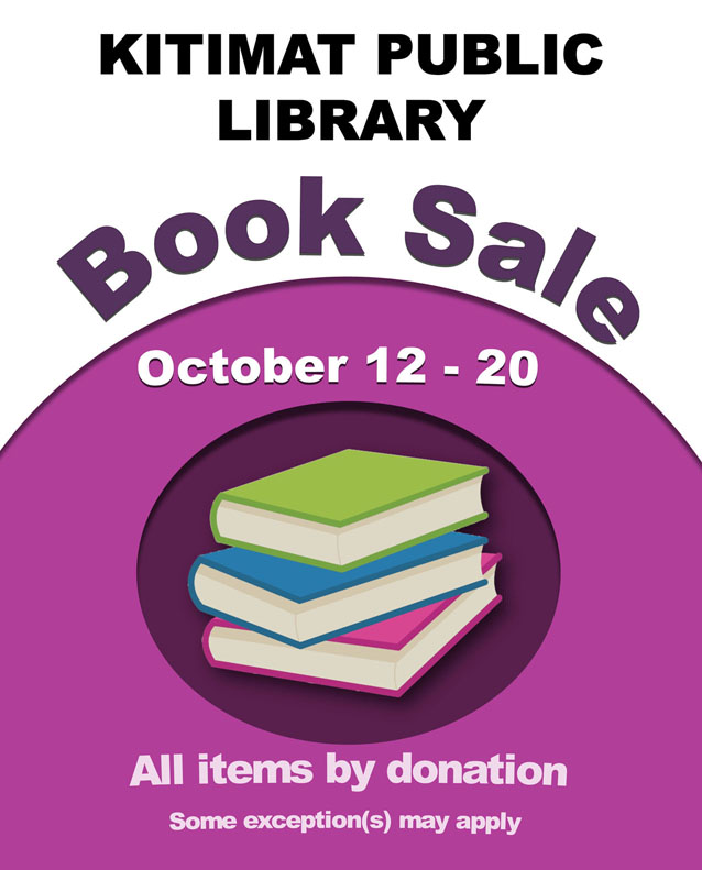 Image of the poster with the date and time for the fall book sale